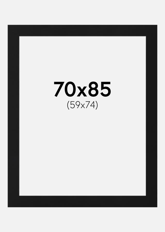 Paspartū Melns Standarts (Balts Kodols) 70x85 cm (59x74)