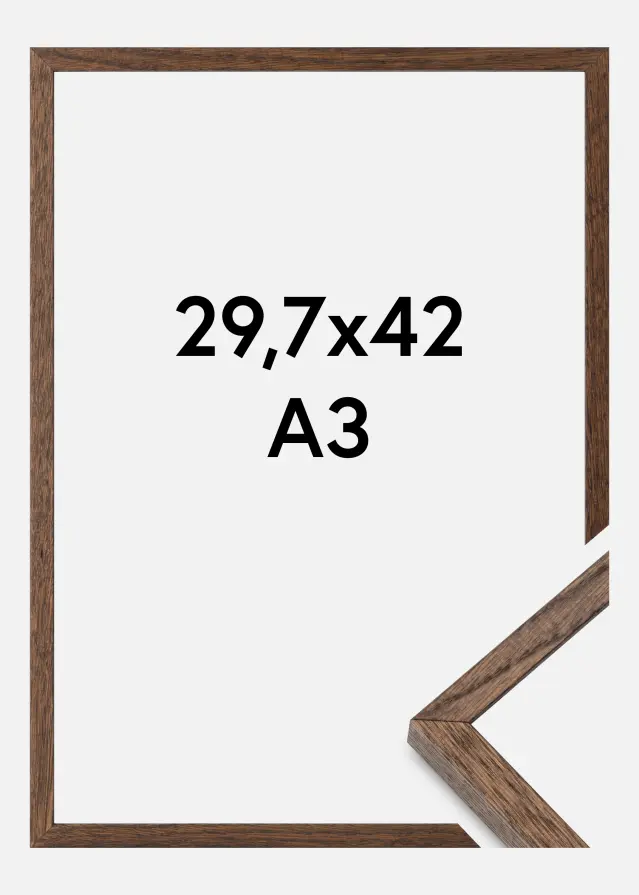 Massive Oak Akrila stikls Dark Painted 29,7x42 cm (A3)