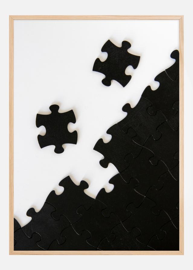Black Puzzle Piece Plakāts