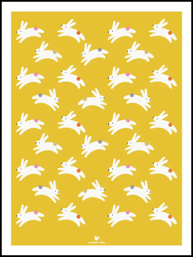 Rabbit - yellow Plakāts