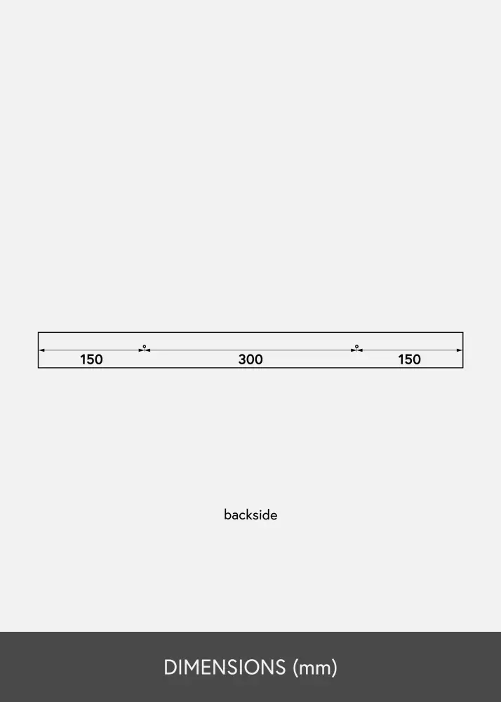 Plaukts gleznai Balts 60 cm