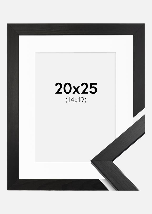Rāmis Estētisks Melns 20x25 cm - Paspartū Balts 15x20 cm
