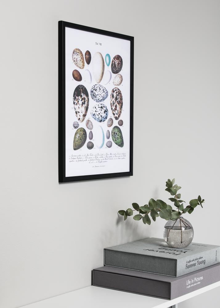 Rāmis Slim Matēts Antirefleksa stikls Melns 9x12 cm