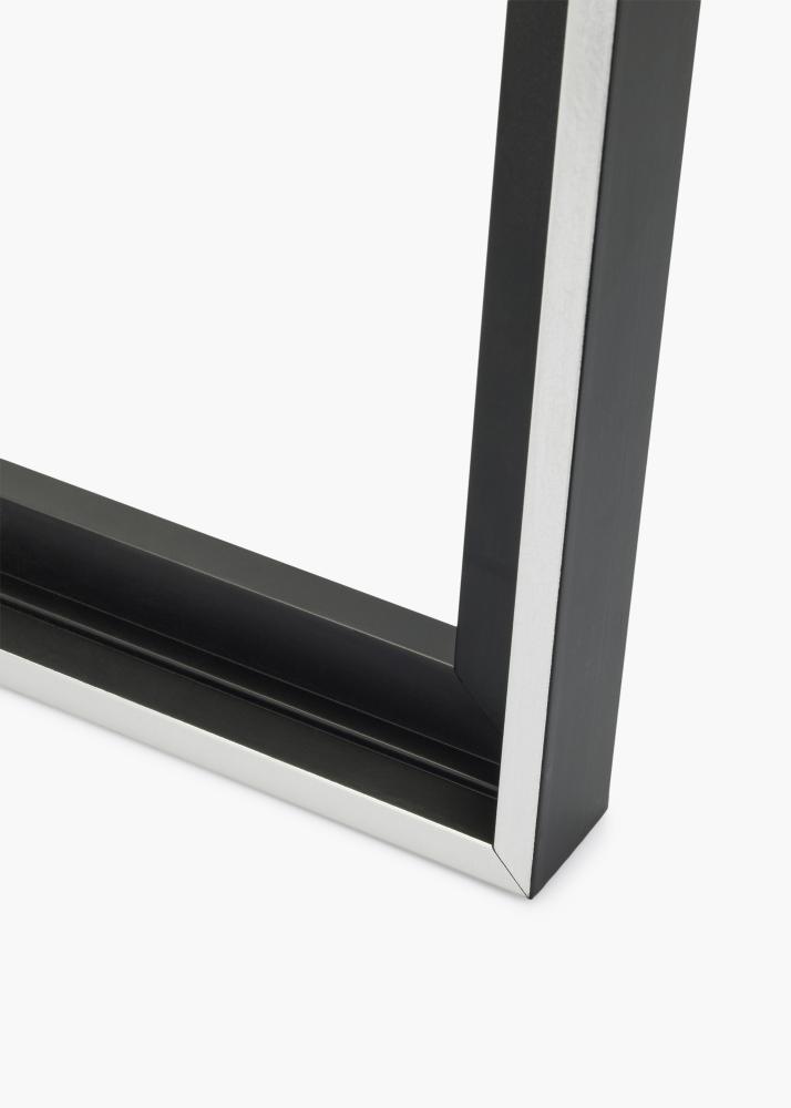 Kanvas rāmis Reno Melns / Sudrabs 40x40 cm