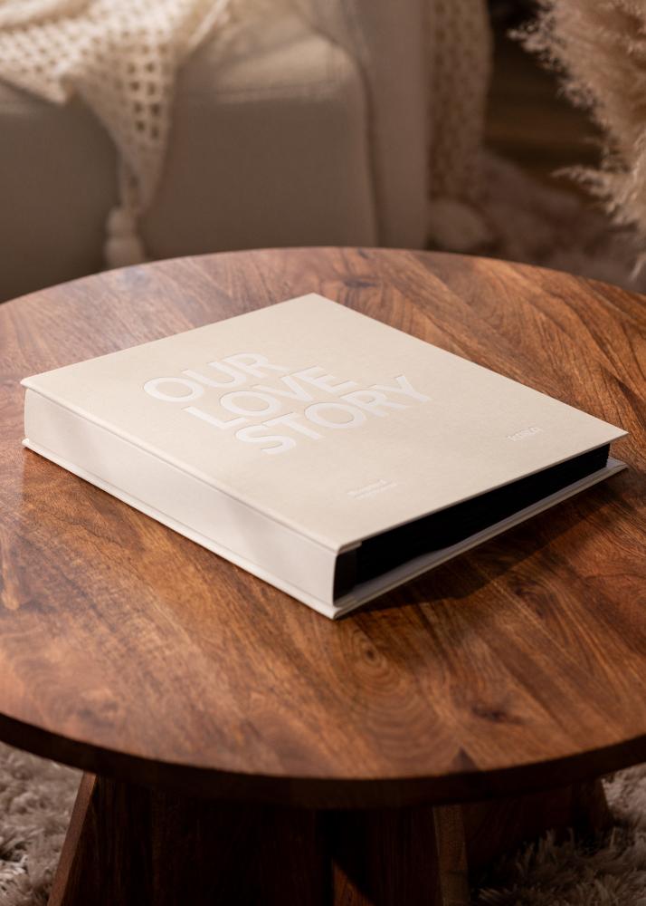 KAILA Fotoalbums MŪSU MĪLESTĪBAS STĀSTS Krēms - 600 bildes 10x15 cm