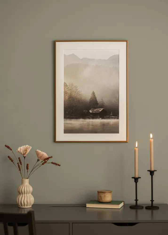 Rāmis New Lifestyle Bronza 70x100 cm - Paspartū Balts 59,4x84 cm (A1)