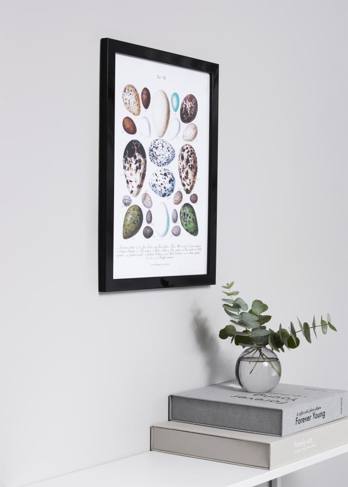 Rāmis Uppsala Akrila stikls Melni spīdīgs rāmis 28x35 cm