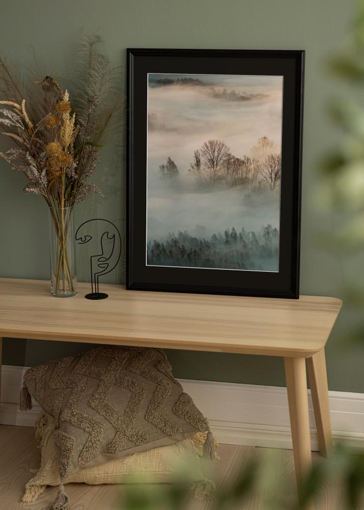 Rāmis Siljan Melns 70x90 cm - Paspartū Melns 60x80 cm