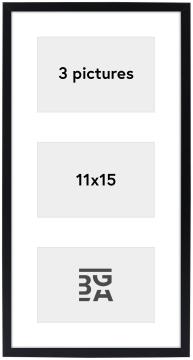 Edsbyn Kolāžas rāmis XVII Melns - 3 Bildes (11x15 cm)