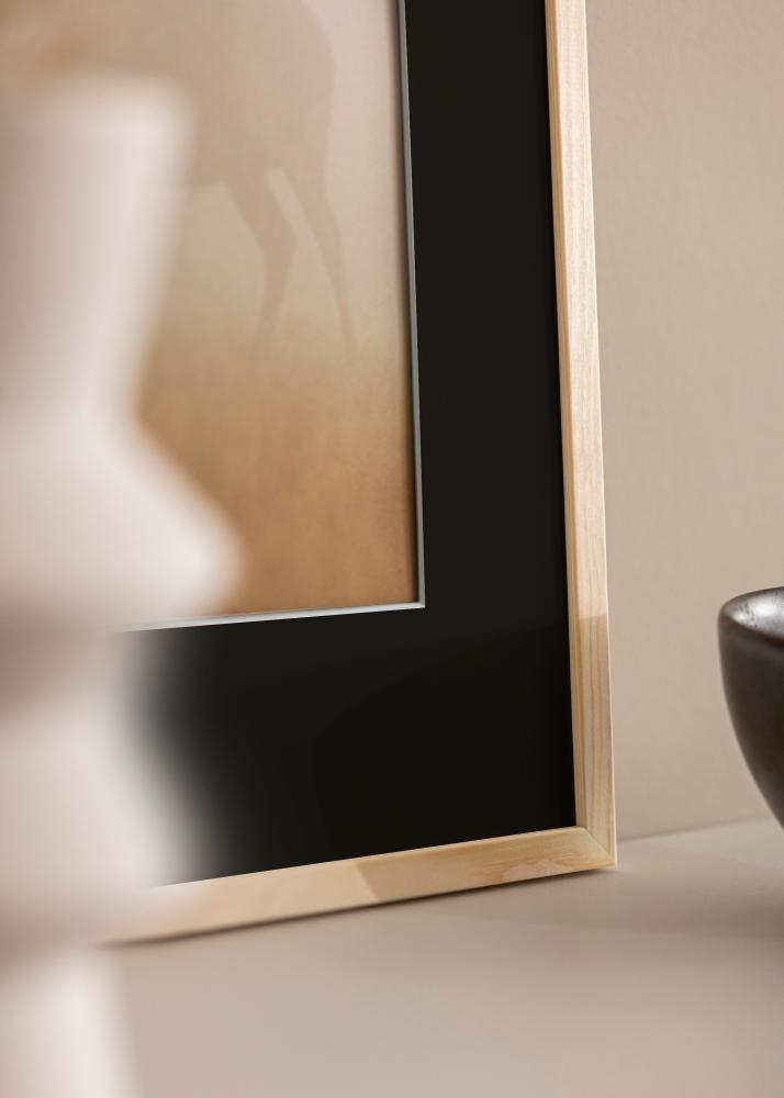 Rāmis Galant Priežkoks 50x60 cm - Paspartū Melns 15x20 inches