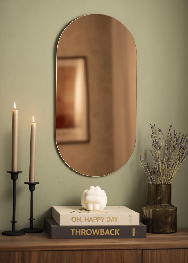 KAILA Spogulis Ovāls Rose Gold 35x70 cm