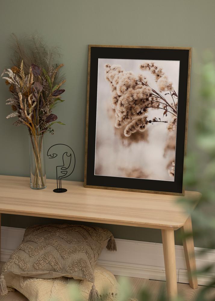 Rāmis Galant Zelta 30x40 cm - Paspartū Melns 18x27 cm