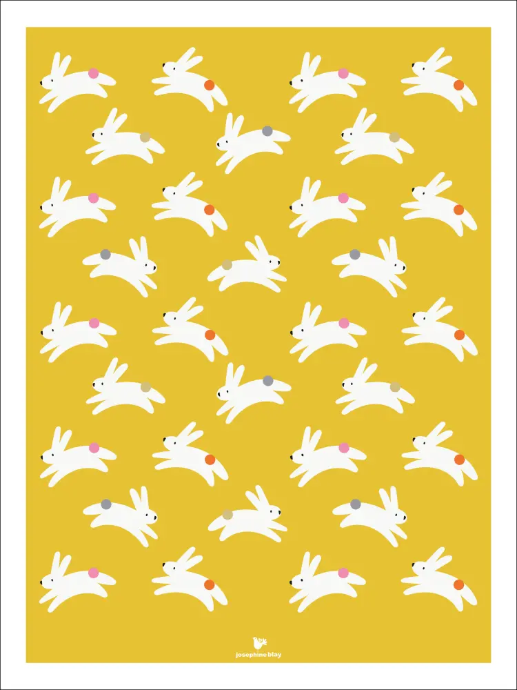 Rabbit - yellow Plakāts