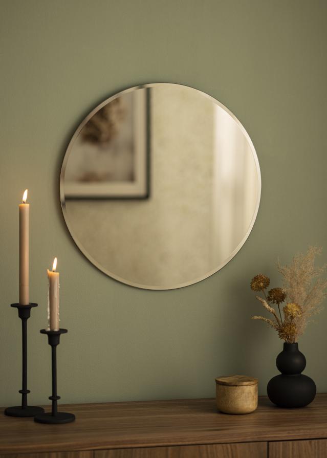 KAILA Apaļš Spogulis Dark Bronze Deluxe 50 cm Ø