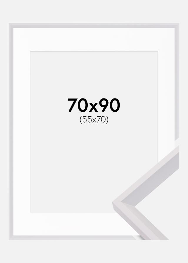 Rāmis Globe Balts 70x90 cm - Paspartū Balts 56x71 cm