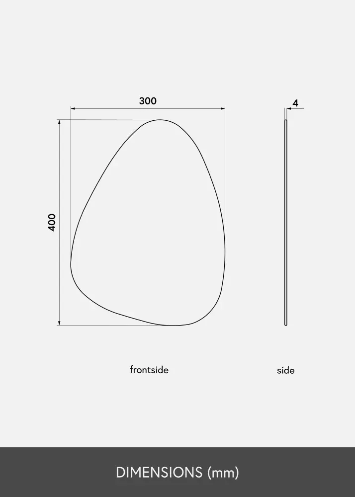 KAILA Spogulis Shape I 30x40 cm