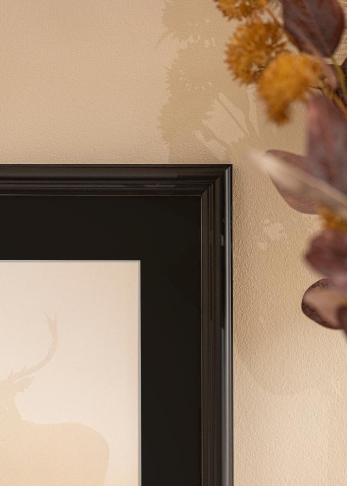 Rāmis Siljan Melns 70x90 cm - Paspartū Melns 60x80 cm