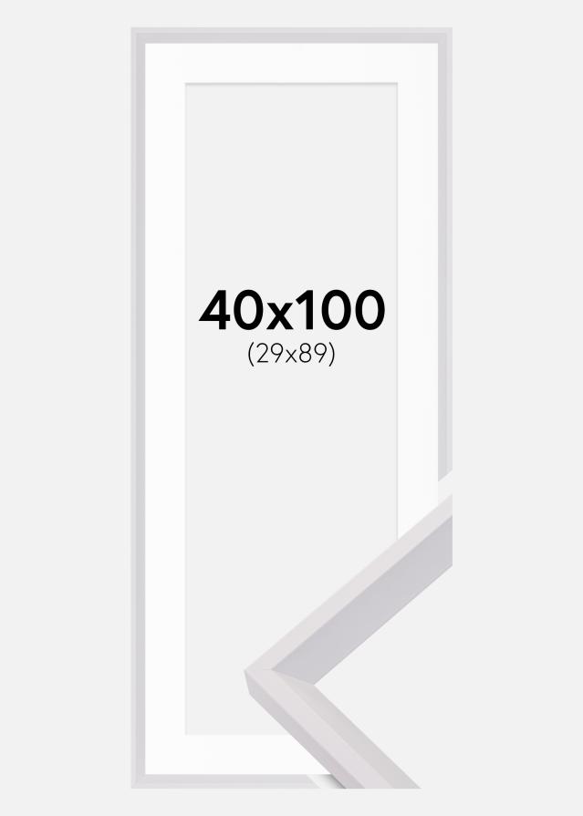 Rāmis Globe Balts 40x100 cm - Paspartū Balts 30x90 cm