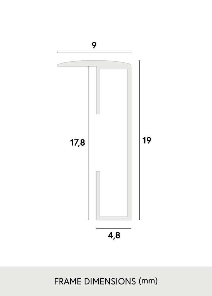 Rāmis Alumīnijs Akrila stikls Melns 70x100 cm