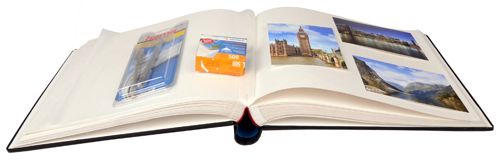 Henzo Egle Cara Premium Foto albums - Melns - 31x33 cm (100 Balti Lappuses)